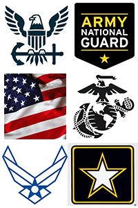 logos of all military branches